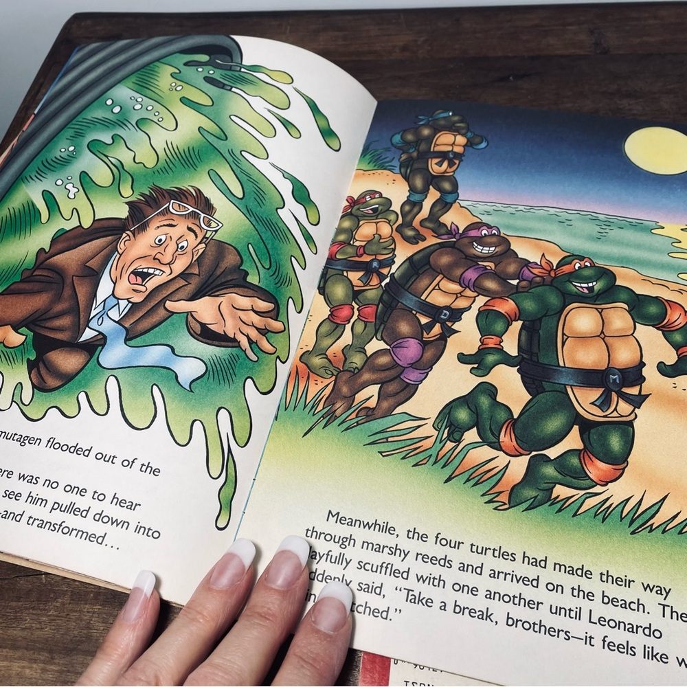 Vintage Ninja Turtles childrens reading books 1990 & 91 - Picture 5 of 9